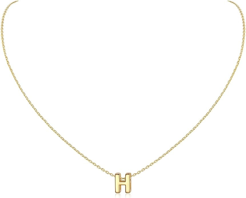 ChicSilver 925 Sterling Silver Initial Necklace for Women Dainty Letter Jewelry Personalized Gift... | Amazon (US)