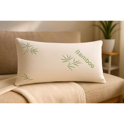 Home Mart Goods King Size Soft Plush Bamboo Memory Foam Support Pillow | Target