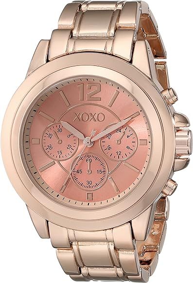XOXO Women's XO5591 Rose Gold-Tone Bracelet Watch | Amazon (US)