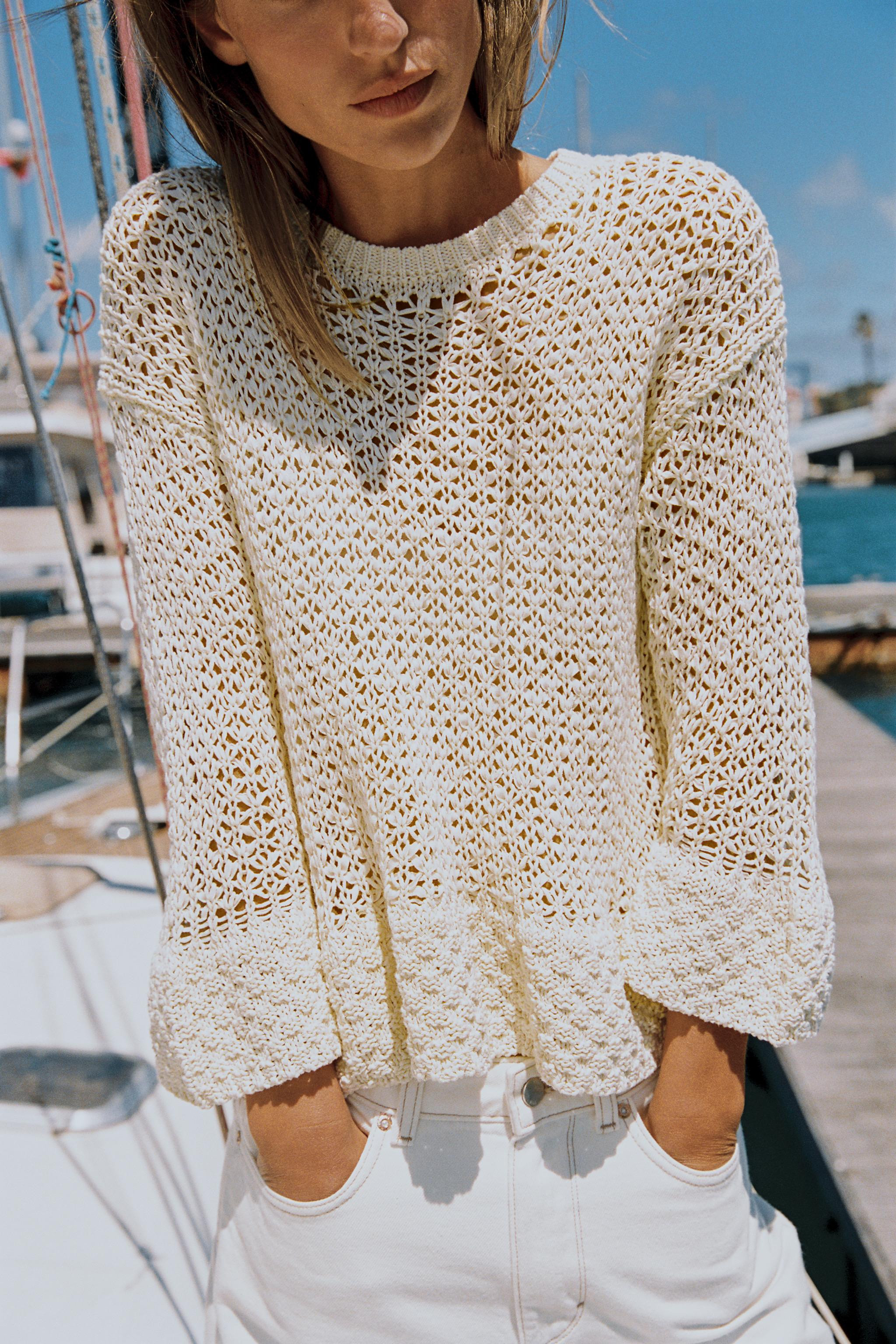 KNIT JUMPER WITH RUFFLES | Zara UK