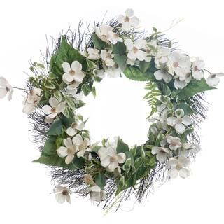 White Dogwood Wreath By Ashland® | Michaels® | Michaels Stores