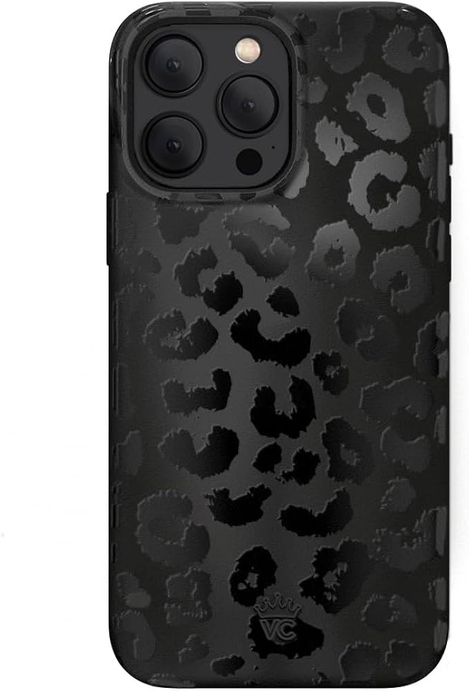 Velvet Caviar Black Leopard Cheetah Print Phone Case for iPhone 15 PRO MAX for Women [8ft Shockpr... | Amazon (US)