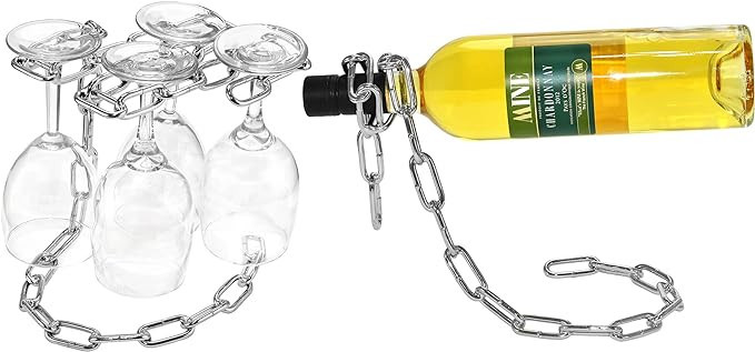 Southern Homewares Magic Chain Wine Bottle Holder Illusion | Amazon (US)