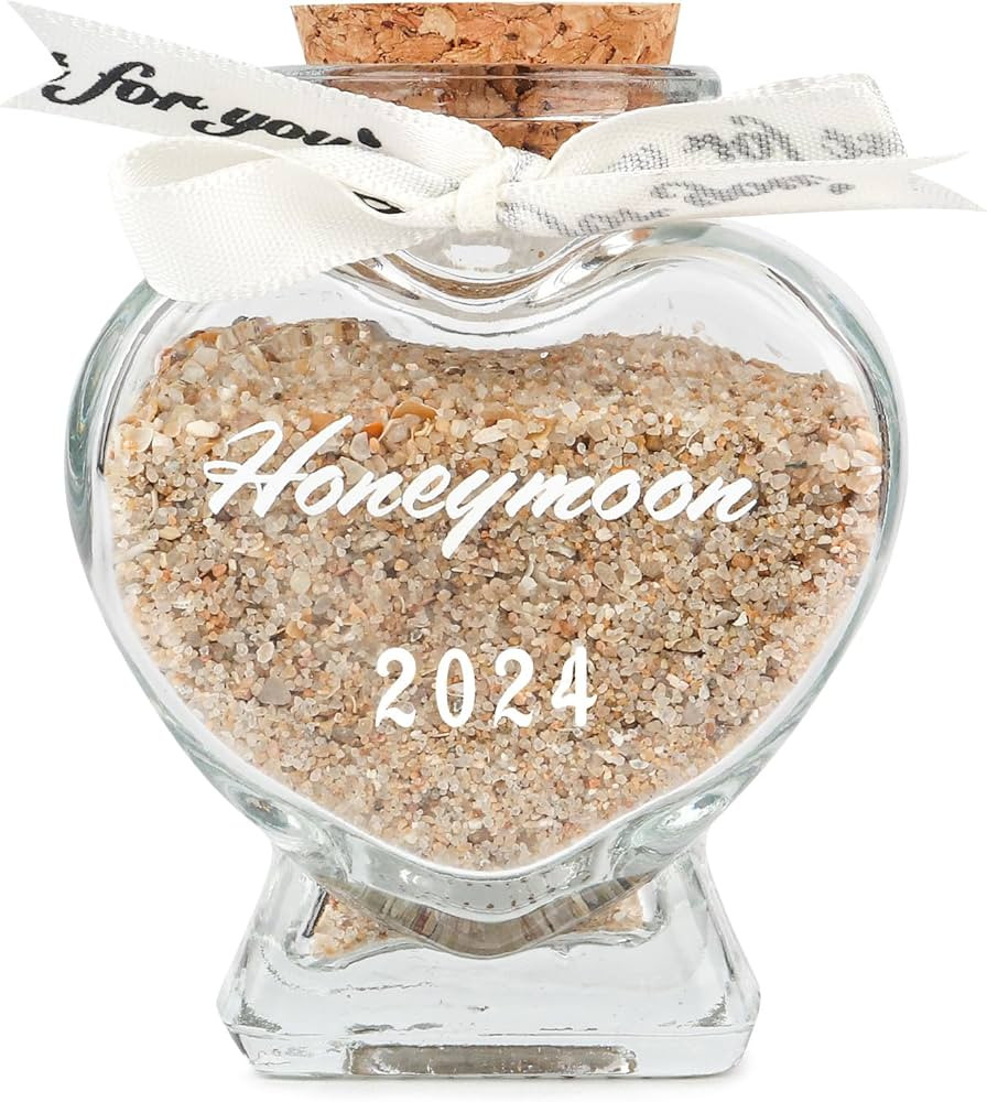 Honeymoon Sand Keepsake Jar - Honeymoon Gifts, Wedding Gift for Newlywed Couples and Engaged Fian... | Amazon (US)