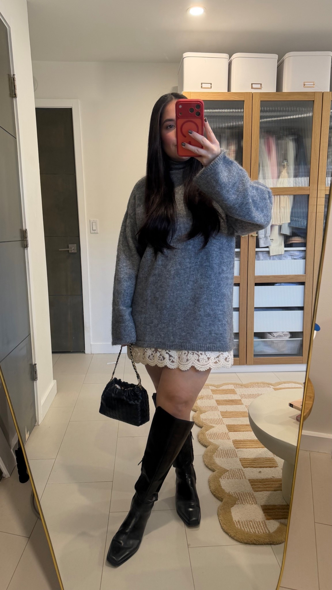 Outfit I’m actually wearing this winter! Dress in a size L

#LTKootd #LTKMidsize #LTKPetite