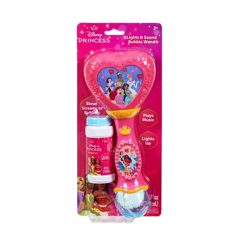 Little Kids Inc. Disney Princess Light & Sound Bubble Wand. Ages 3 & Up | Walmart (US)