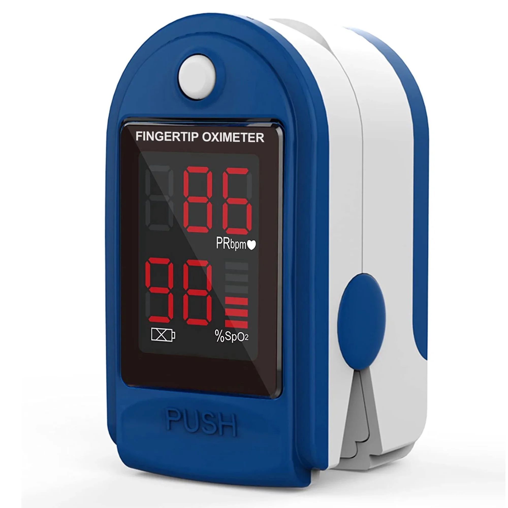 Clearance! Fingertip Pulse Oximeter Blood Oxygen Saturation Monitor Finger Pulse Oximeter, Bar Gr... | Walmart (US)