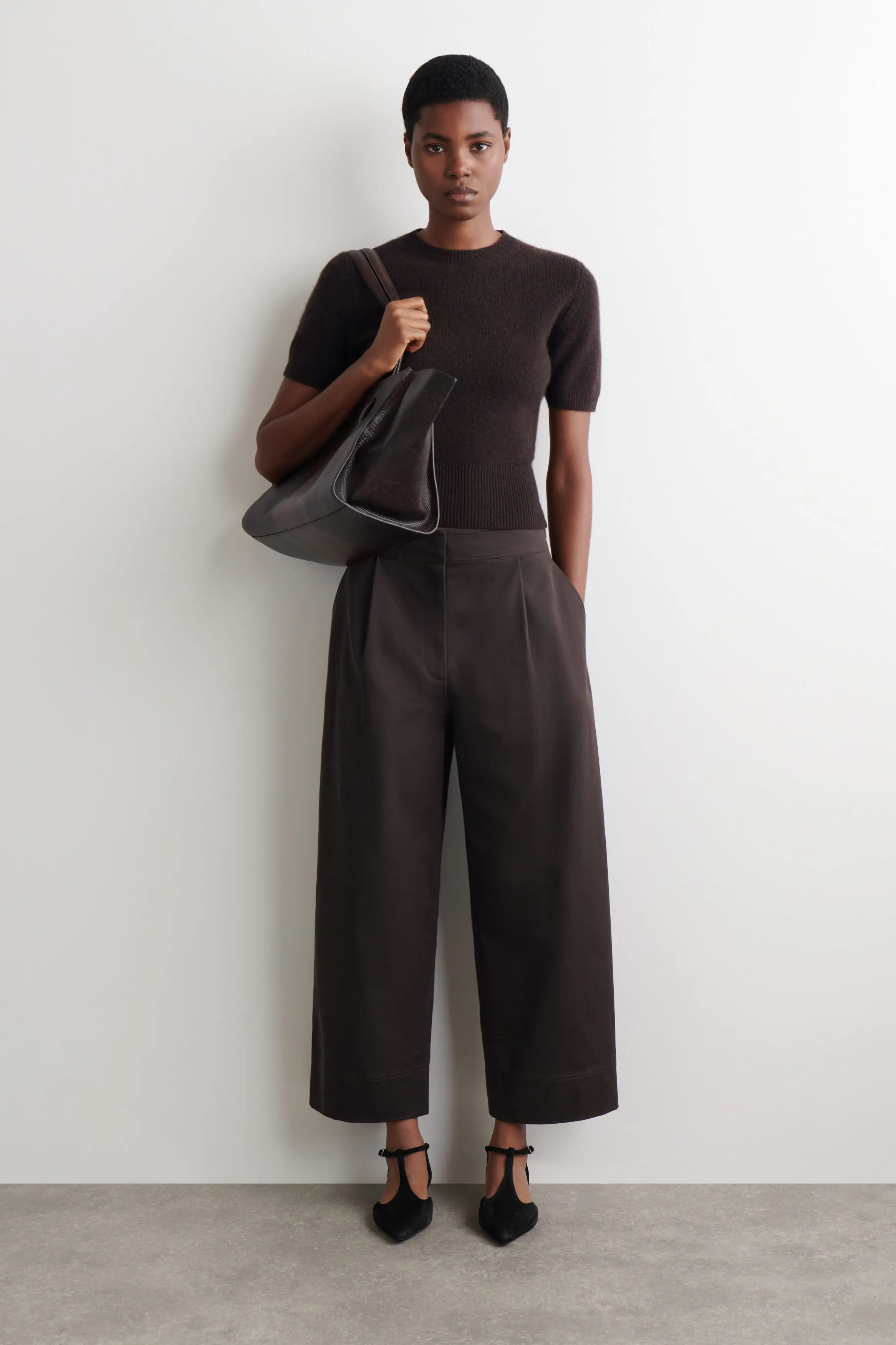 COS Cropped Cotton Balloon Pants (Women) | Nordstrom | Nordstrom