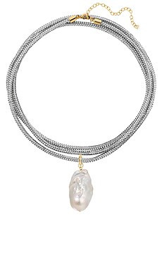 Lili Claspe Raya Pearl Wrap Necklace in Gold from Revolve.com | Revolve Clothing (Global)