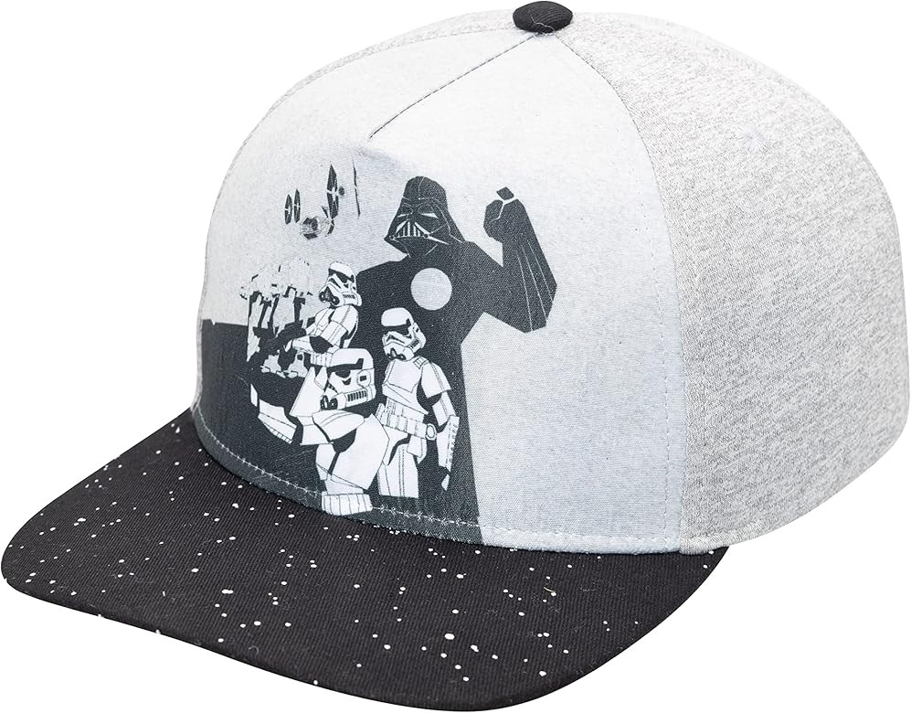 Star Wars Classic Embroidered Logo Flatbrim Baseball Cap Hat, Boys Youth | Amazon (US)