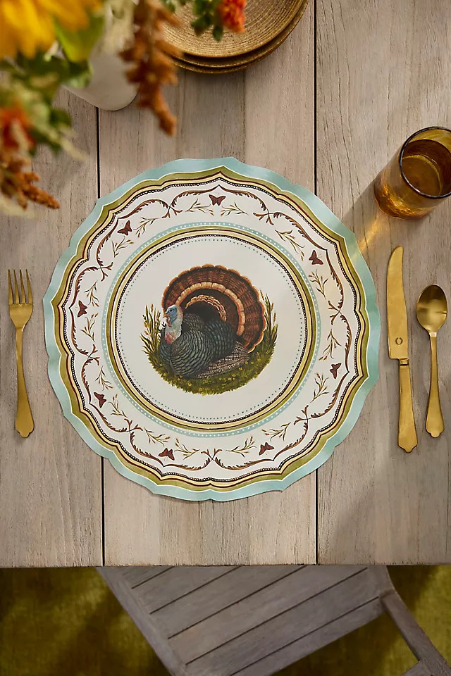 Turkey Paper Placemats, Set of 12 | Anthropologie (US)