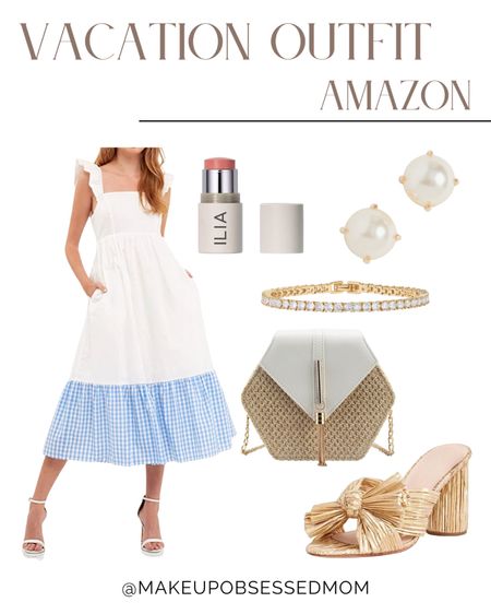 Classic vacation outfit: white flowy dress, pink lipstick, and statement earrings

#vacationstyle #springdress #summerstyle #beautypicks

#LTKunder50 #LTKFind #LTKstyletip