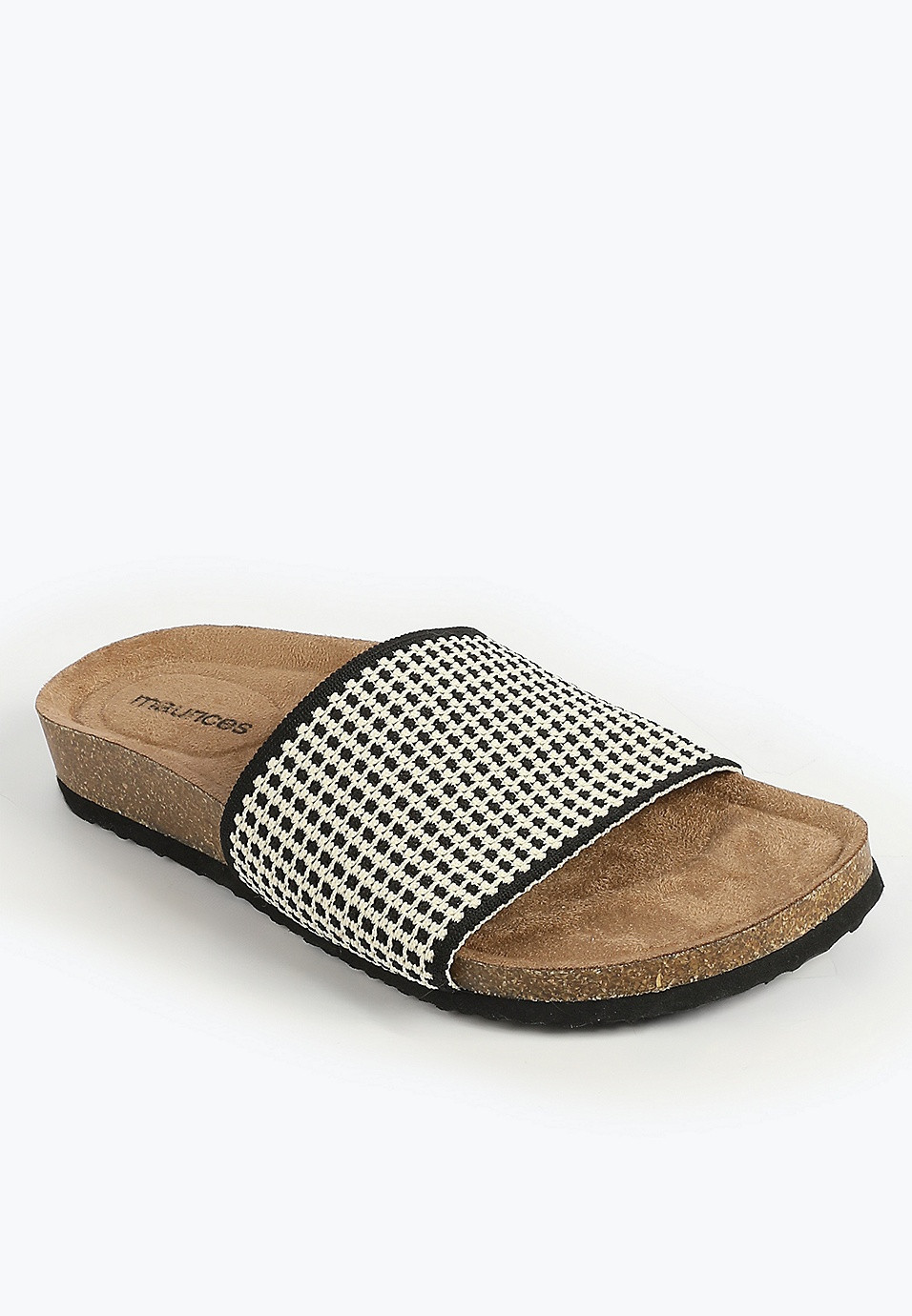 SuperCush Chloe Woven Micro Checkered Footbed Sandal | Maurices
