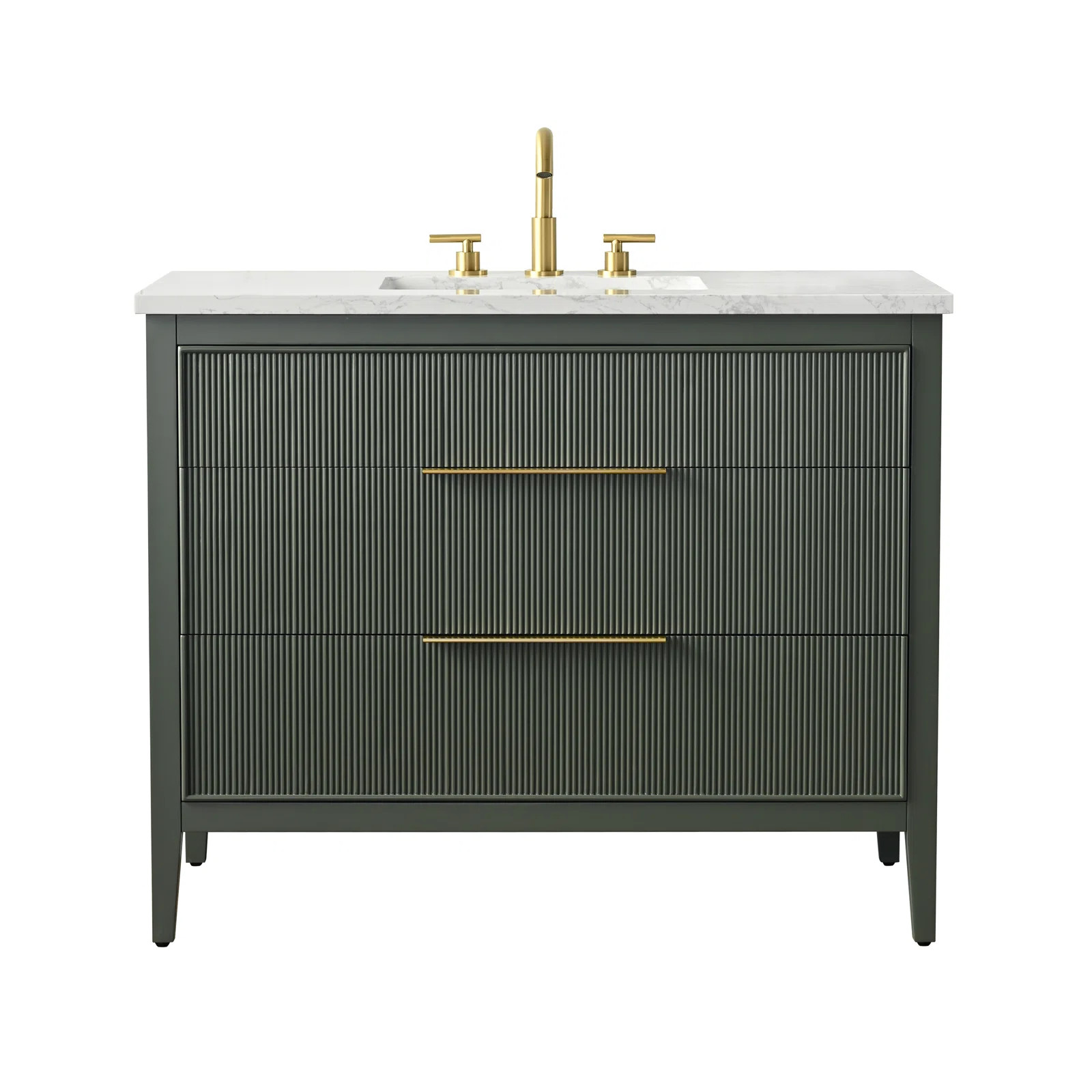 Bilroy Egremt 42'' Single Bathroom Vanity with Engineered Stone Top | Wayfair North America
