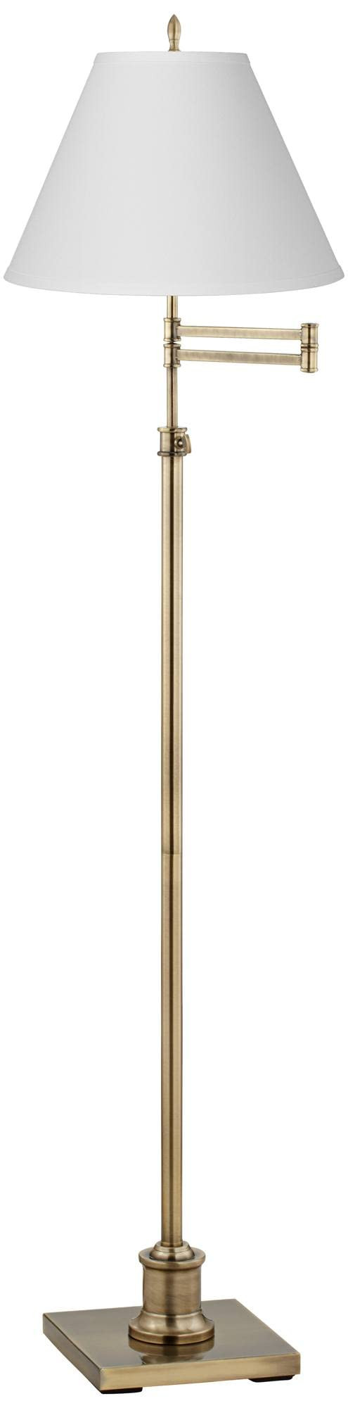 360 Lighting Westbury Traditional Swing Arm Floor Lamp Adjustable Height Standing 70" Tall Antiqu... | Amazon (US)