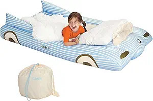 FUNBOY Kids Blue Inflatable Travel Bed & Mattress. Perfect for Sleepovers. Includes Carrying Case... | Amazon (US)