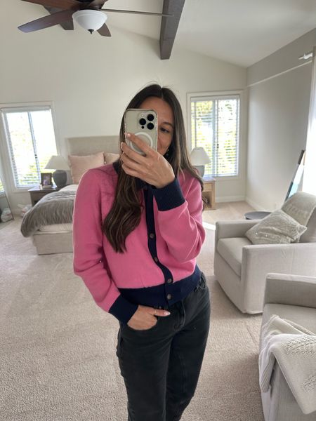 A cute pink and navy spring cardigan! It’s so pretty and comfy! 

#LTKworkwear #LTKstyletip #LTKfamily
