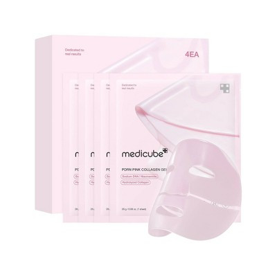 medicube PDRN Pink Collagen Gel Mask Korean Skincare - Travel Size - 0.98oz/4pk: Moisturizing, Firming, Hydrating, Normal Skin | Target