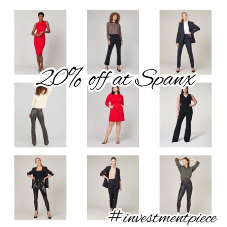 From cult fave faux leather leggings to perfect pants and blazers for work, get 20% off everything @spanx! No code needed! #investmentpiece 

#LTKCyberweek #LTKstyletip #LTKworkwear