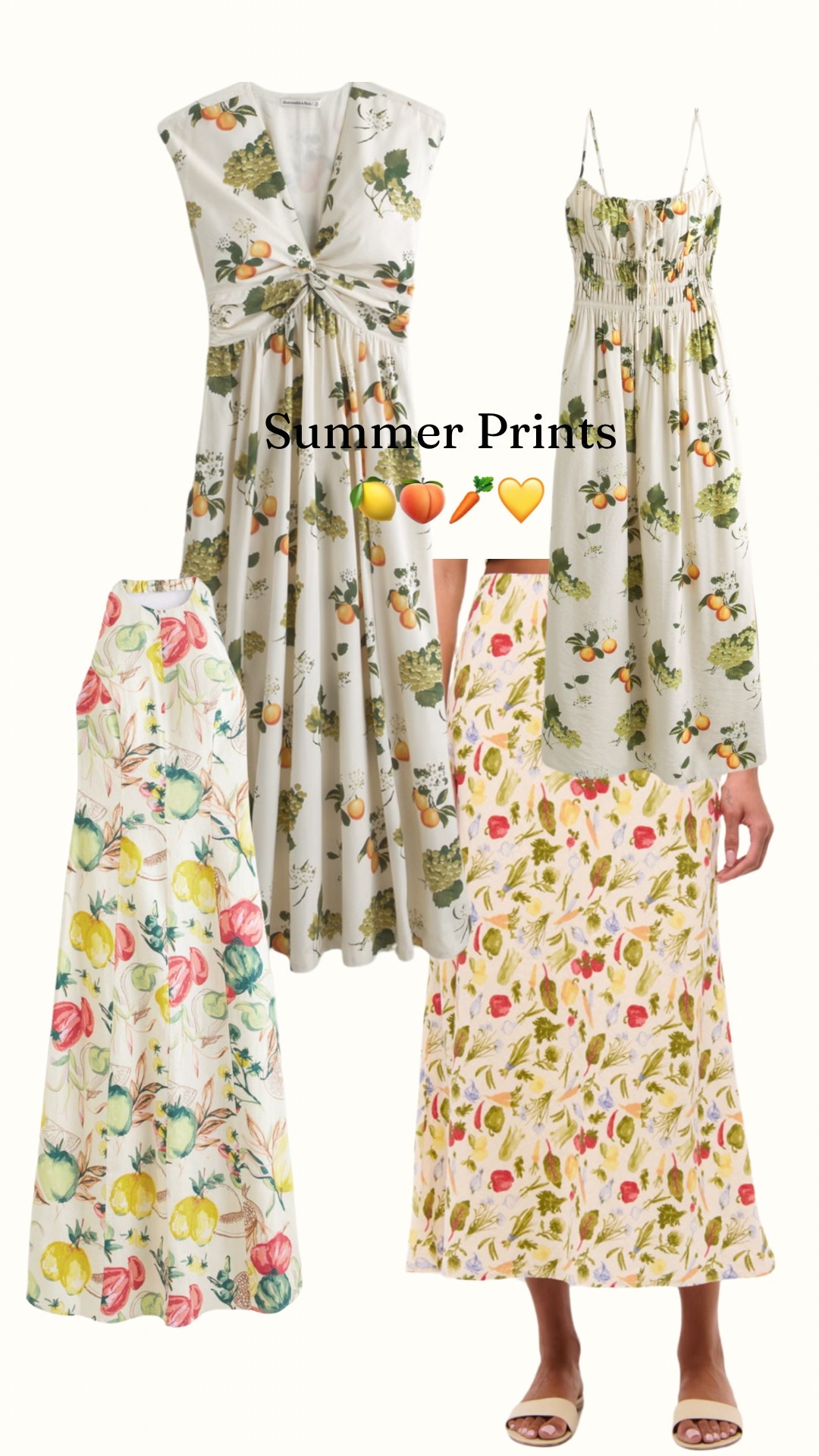 Abercrombie Summer Prints 💛🍑🍅🥕🥬 #summerdress #maxiskirt #linen #abercrombie&fitch

#LTKWorkwear #LTKFindsUnder100 #LTKStyleTip