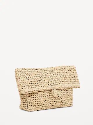 Small Straw Clutch Purse for Women | Old Navy (CA)