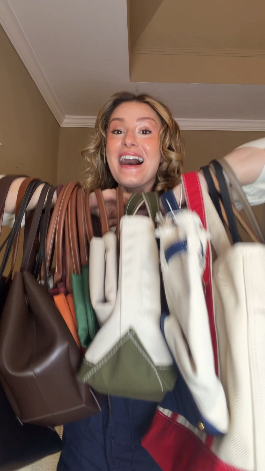 Rapid fire of all my totes 👜 I’ve been asked to share all my bags which is a little daunting so I’m splitting them up into categories! 

First off is the Coach outlet city tote. Chic and simple! Reminds me a lot of the Louis Vuitton Neverfull in shape and size. She’s made of finished leather inside and out. This is the large 

Next is the Louis Vuitton Neverfull. One of the first nice bags I ever got and I think she’s going to make a comeback!

Coach outlet station tote. She’s a lot like the city tote but with a zipper and and a super convenient form pocket.

Then some canvas totes like the LL bean boat and tote, Baublebar custom tote, lands end and boatkin, and fount korie

Then my Longchamp Le Pliage totes all in size large and medium in the colors British green, brick, pomegranate, pebble and paper.

Madewell leather tote with my initials embossed on it.

Charles and Keith calla tote. She’s so fun and versatile! I love all the shapes she can take

Then my To go Louis Vuitton wild at heart tote.

#LTKootd #LTKdayinmylife #LTKxMadewell