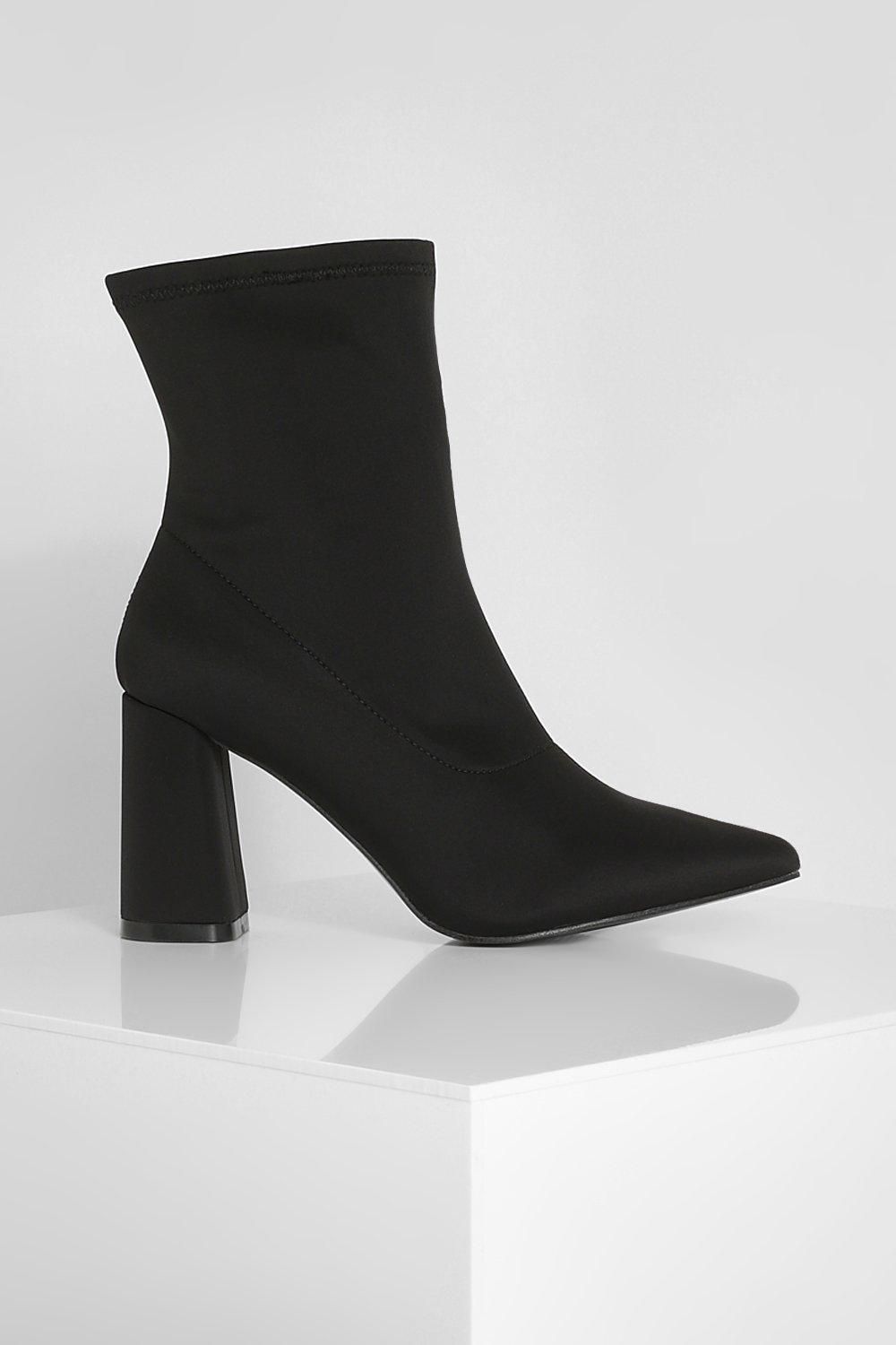 Pointed Stretch Sock Boots | Boohoo.com (US & CA)