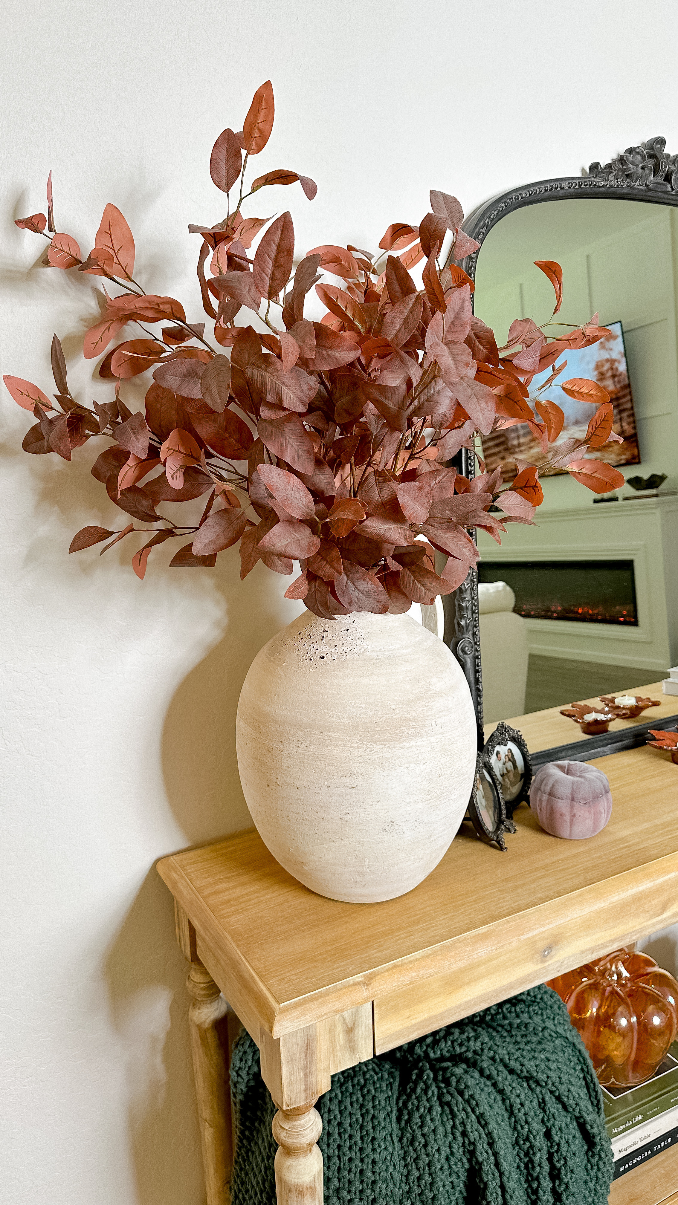 Gave our large console table a fall makeover! 🍁🍂 Loved layering in warm textures and seasonal pieces — and just spotted that this table is on sale now! Perfect time to add a little extra charm to your space. 

.
.
.

.

#falldecor #homeinspo #cozyhome 
.
.


Home Sweet Home | Fall Styling | DIY Home Decor | DIY Home Hacks | Girly | DIY Crafts | Home Crafts | Fall Inspo | Easy DIY | DIY Tutorial | Home Decor Ideas | Autumn Decor | Fall Decor | New Home | Homeowner Era | Mom Life | Motherhood Unplugged | Real Motherhood | Fall Aesthetic | Console Table | Everett Console Table | Console Table Decor | Console Table Styling | Fall Console Table | Fall Console | Fall Console Refresh | LTK Home |

#LTKHome #LTKStyleTip #LTKSeasonal
