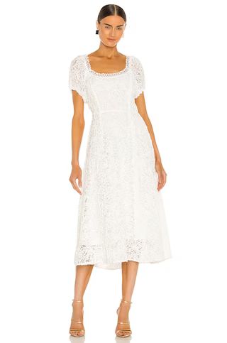 ELLIATT Aten Midi Dress in White from Revolve.com | Revolve Clothing (Global)