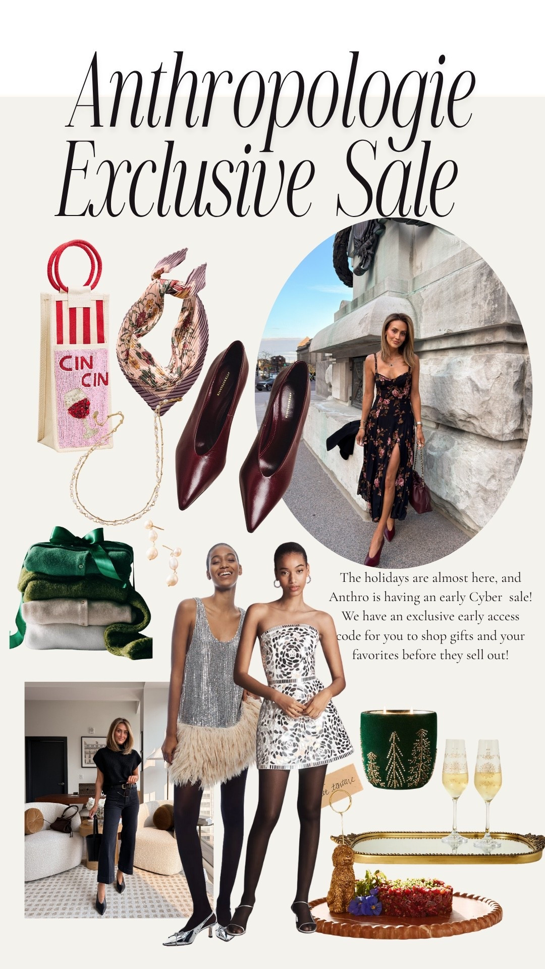 Anthro cyber sale is live with my code: KARINA30 gets you 30% off  + Spend $200 Now, Get $50 Later for Holiday Gifting, 12/11 - 12/25 ONLINE ONLY! 


#LTKCyberWeek #LTKootd #LTKSaleAlert #LTKGiftGuide #LTKHoliday