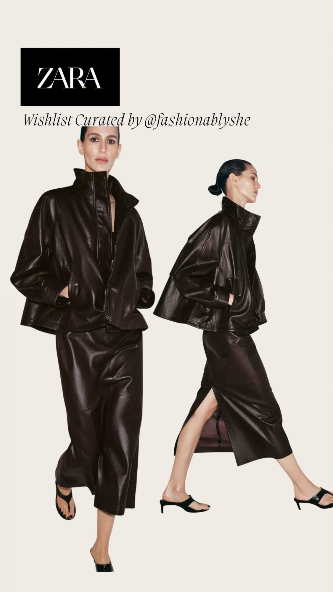 Zara black leather skirt and jackett

#LTKOver40 #LTKdayinmylife #LTKmomlife