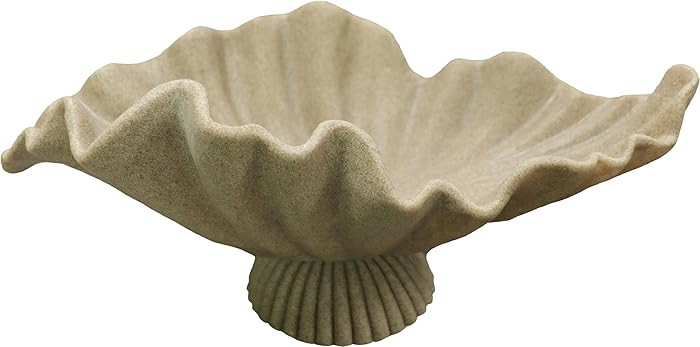 16" Large Decorative Bowl decor, Modern Home Decor,Stylish Key Bowl for Entry Table,Scalloped Dec... | Amazon (US)