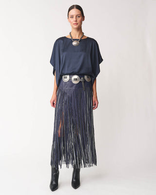 Cosima Draped Short-Sleeve Top | Benaar La