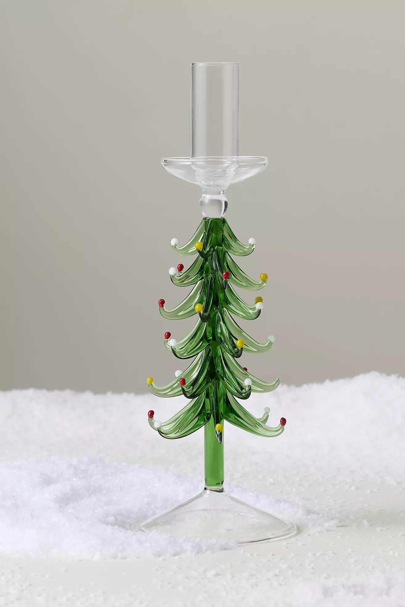 Yuletide Glass Candle Holder | Anthropologie (US)