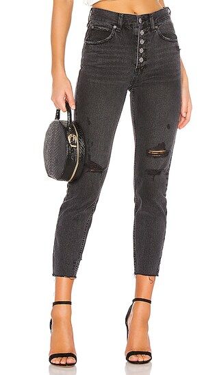 Free People Blossom Rigid Jean in Black from Revolve.com | Revolve Clothing (Global)