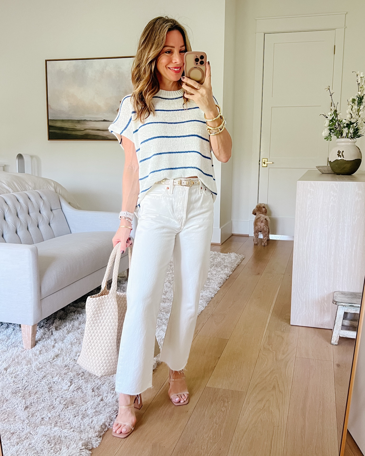 This loose knit tee is perfect for warm weather and would be so cute for a beach day on Spring Break 

Top Fit: I’m wearing a Small

Jeans Fit: I’m wearing a 26

#LTKOver40 #LTKgrwm #LTKPetite
