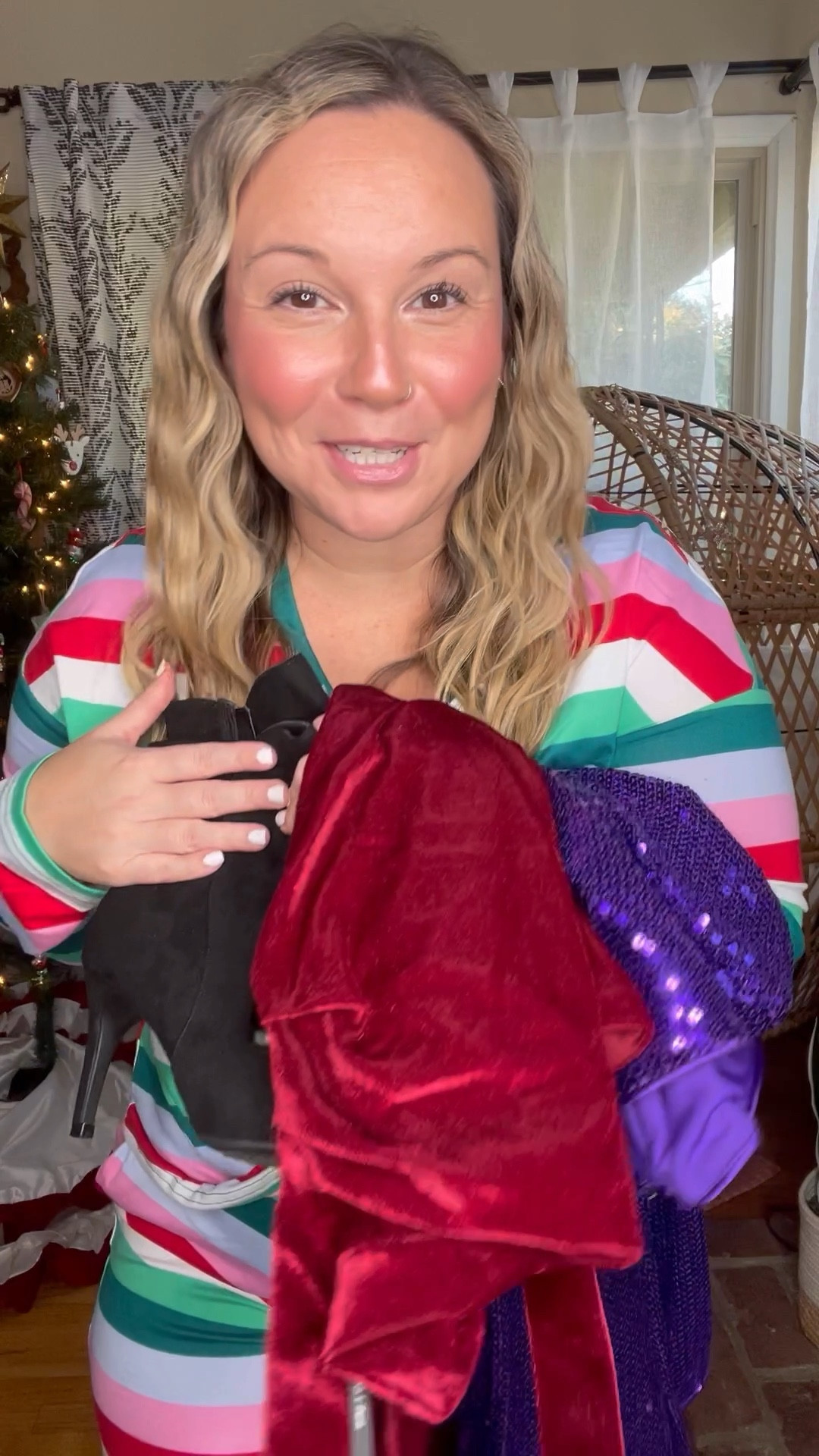 #walmartpartner #walmartfashion
@walmartfashion
Holiday style haul with Walmart 
Pajamas size M 
Bootie size up half size 
Velvet jumpsuit stay tts OR size down 
Sequin dress size L


#LTKunder50 #LTKcurves #LTKHoliday