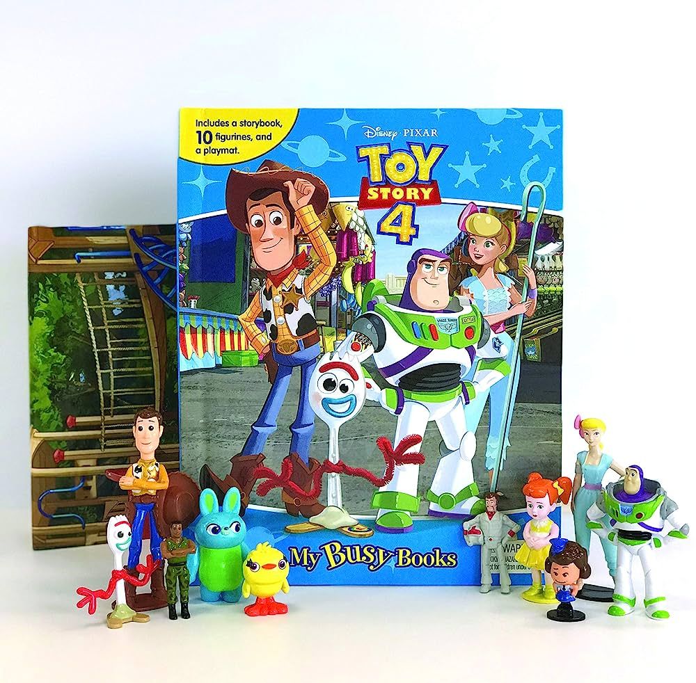Phidal - Disney Toy Story 4 My Busy Books -10 Figurines and a Playmat | Amazon (US)