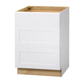 Hampton Bay Avondale 24 in. W x 24 in. D x 34.5 in. H Ready to Assemble Plywood Shaker Drawer Bas... | The Home Depot