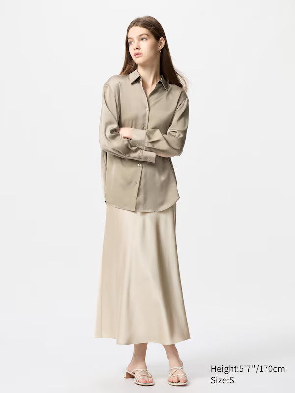 Satin Skirt | UNIQLO (UK)