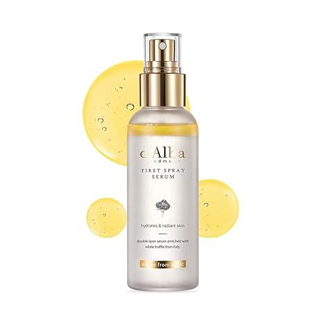 d'Alba Italian White Truffle First Spray Serum, Vegan Skincare, Hydrating Facial Mist with White ... | Amazon (US)