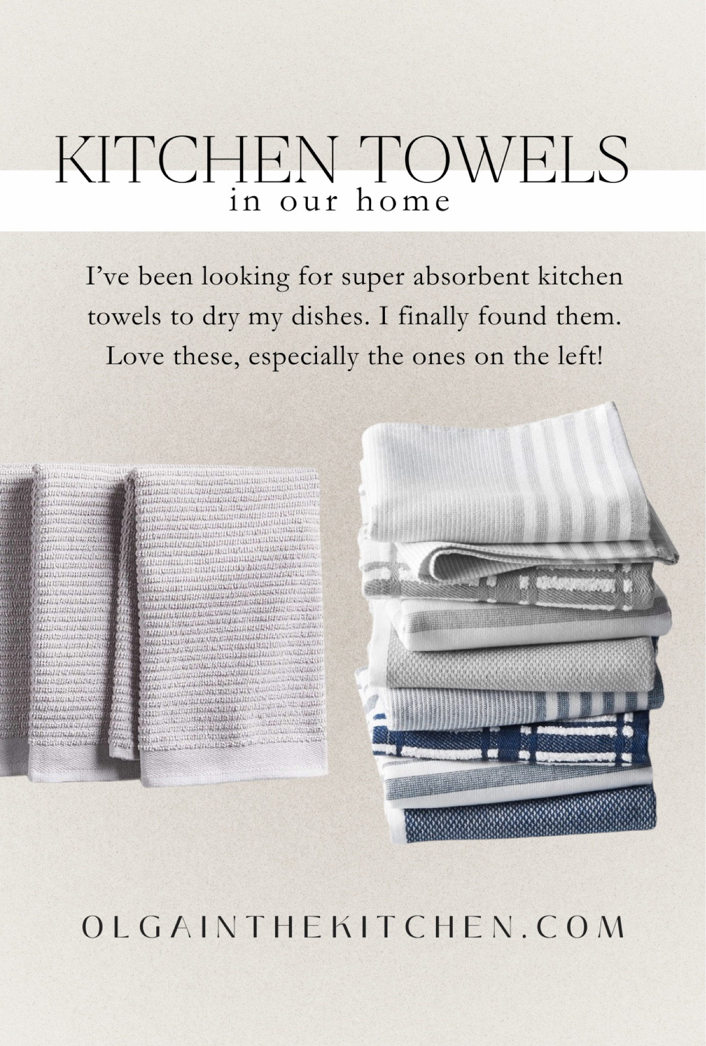 Favorite kitchen towels! Super absorbent dish towels from Crate & Barrel and Williams Sonoma. 

#LTKfindsunder50 #LTKhome