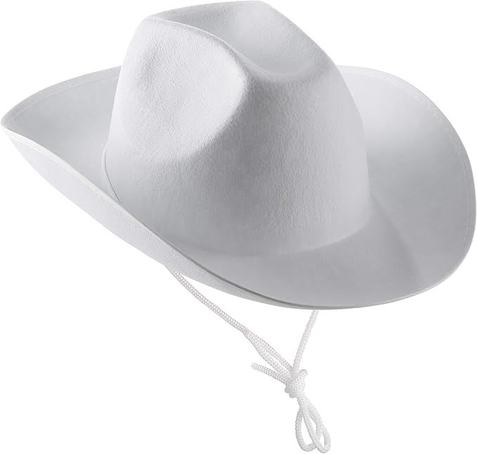 White Cowboy Hat (Pack of 2) for Women and Men with Neck Draw String, Play Costume Accessories, f... | Amazon (CA)