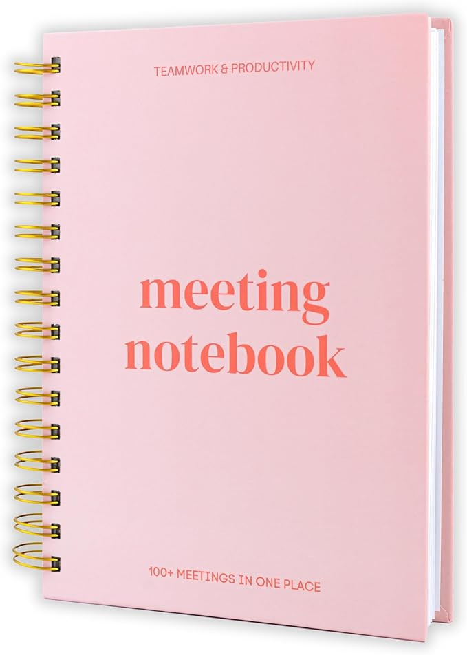 Lamare Meeting Notebook for Work Organization – Perfect Work Notebook for Note Taking, Meeting ... | Amazon (US)