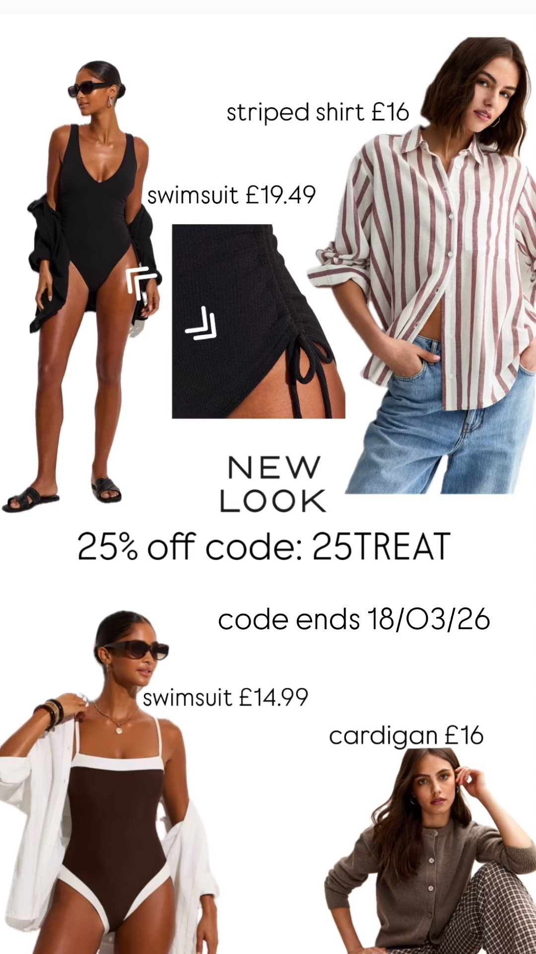 Stocking up on some spring & summer staples whilst New Look have 25% of with code: 25TREAT 🙌🏼❤️

#LTKspring #LTKuk #LTKsale