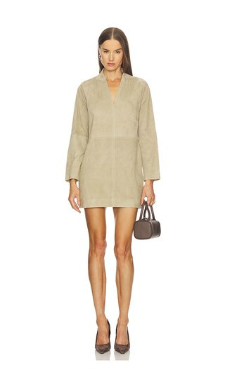 Tanya Suede Dress in Sand | Revolve Clothing (Global)