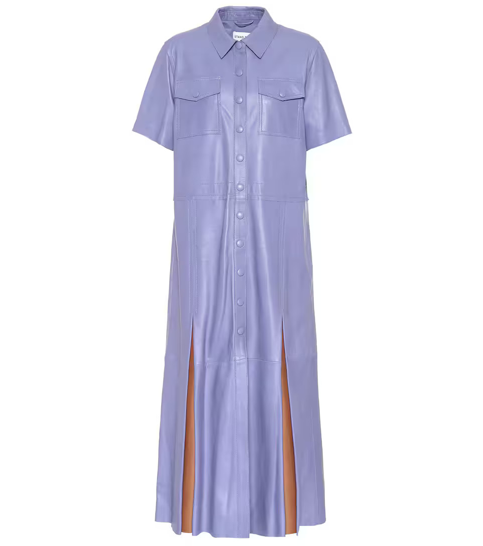 Jordan leather shirt dress | Mytheresa (US/CA)