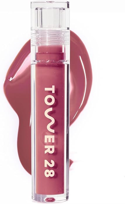 Tower 28 ShineOn Milky Lip Jelly, SESAME, Non-Sticky, Hydrating Vegan Lip Gloss in Milky Mauve, A... | Amazon (US)