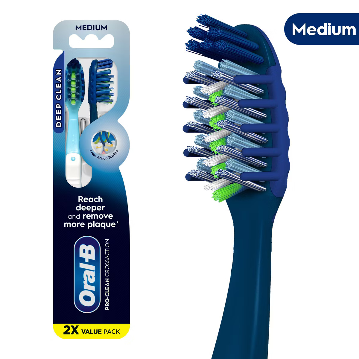 Oral-B CrossAction All In One Toothbrushes Medium | Target