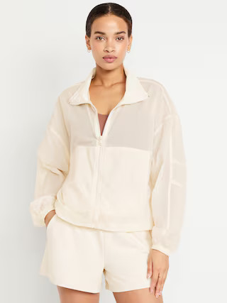 Nylon Performance Zip Jacket | Old Navy (US)